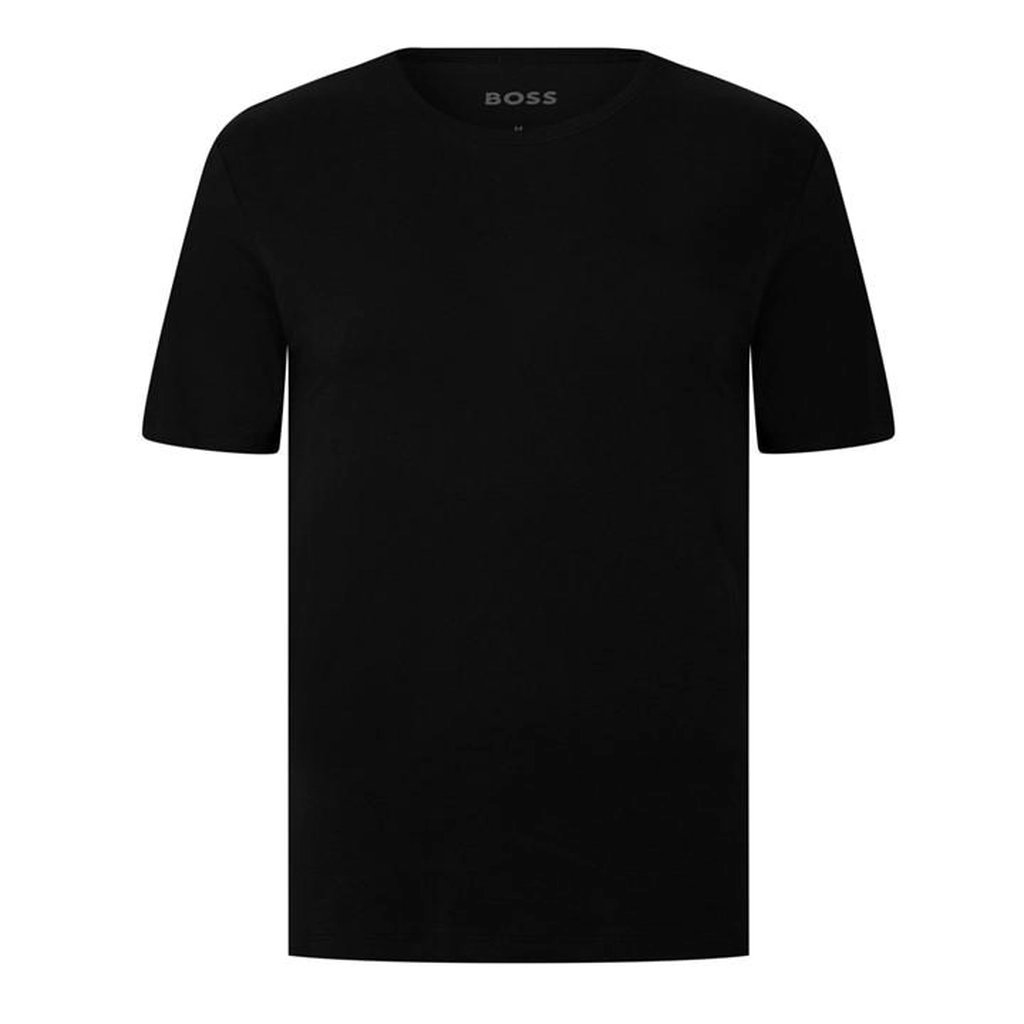 Hugo Boss Mens Regular Fit Crew-neck T-Shirt 3-Pack - Black